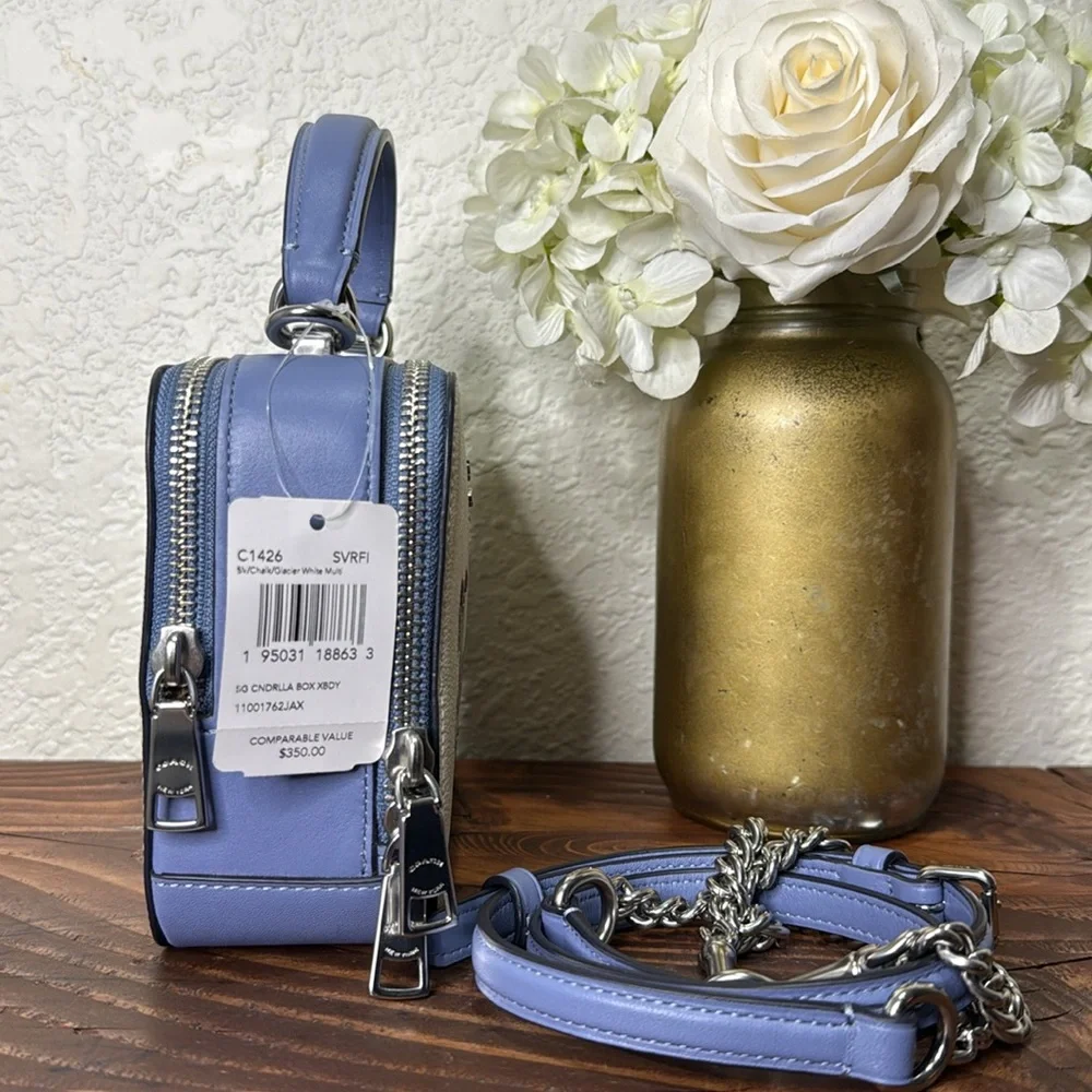 Disney X Coach Cinderella Crossbody Box Bag Purse NWT - Picture 6 of 15